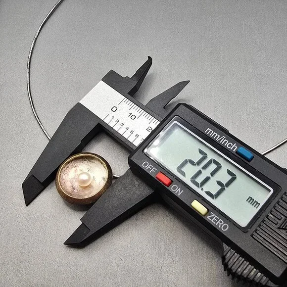 VTG Sterling Silver Pearl Pendant Necklace 925 Germany 2 Tone RL Regis Lecuyer - Picture 11 of 13